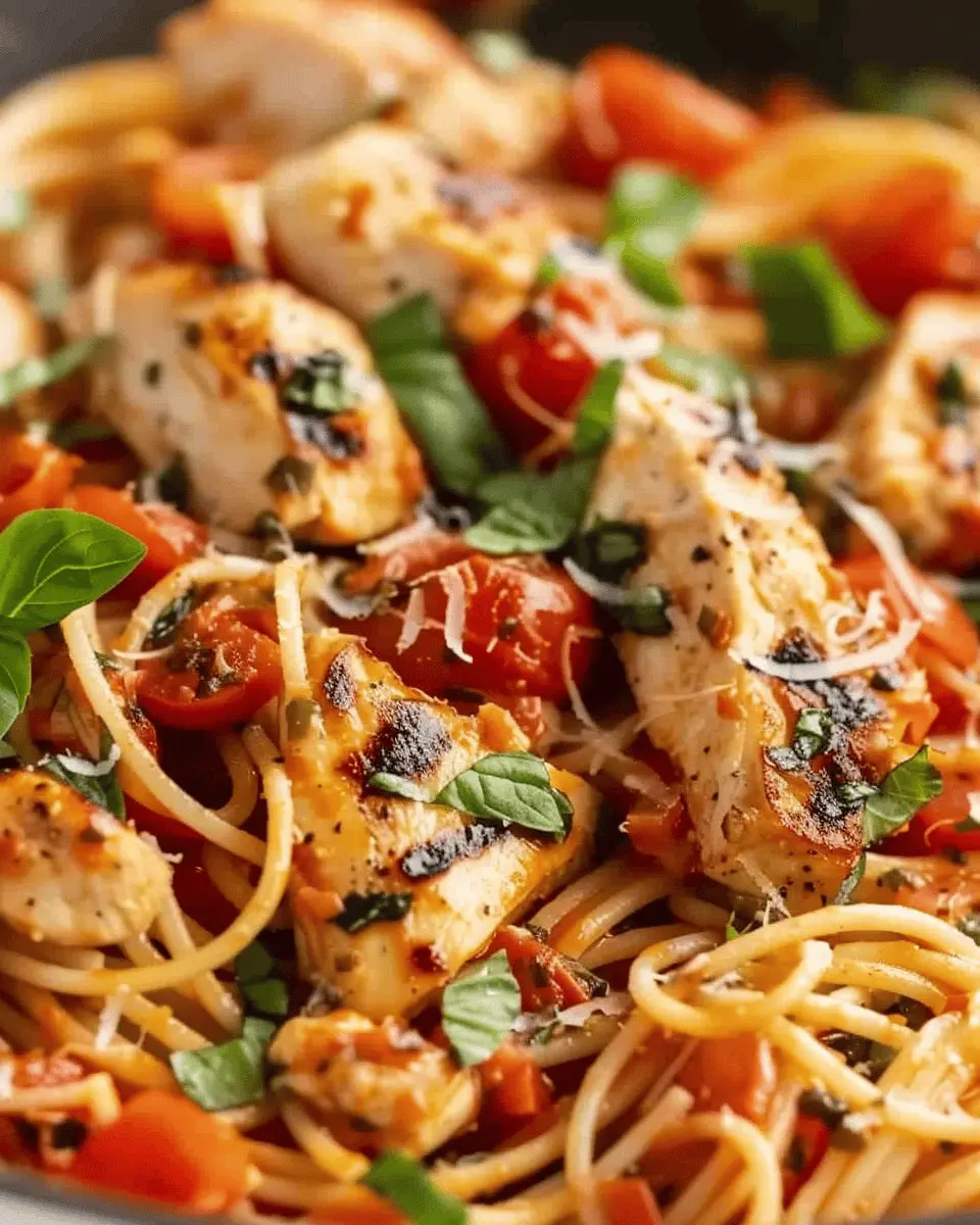 Delicious Bruschetta Chicken Pasta Recipe: Easy Weeknight Delight