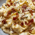 Bacon Tortellini Alfredo