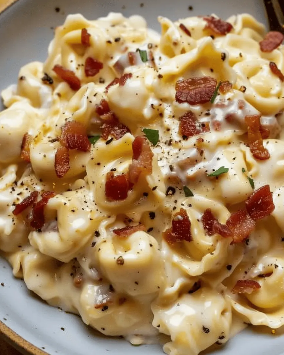 Turkey Bacon Tortellini Alfredo: The Easy Indulgence You’ll Love
