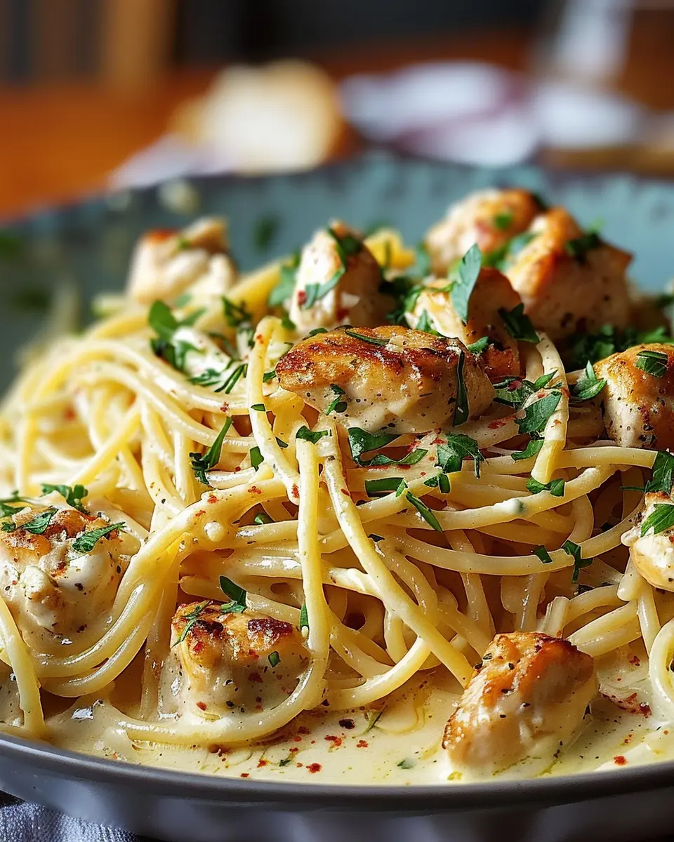 Easy Creamy Cajun Chicken Spaghetti: Indulgent Garlic Mozzarella Sauce