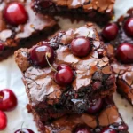 Roasted Chocolate Cherry Brownies