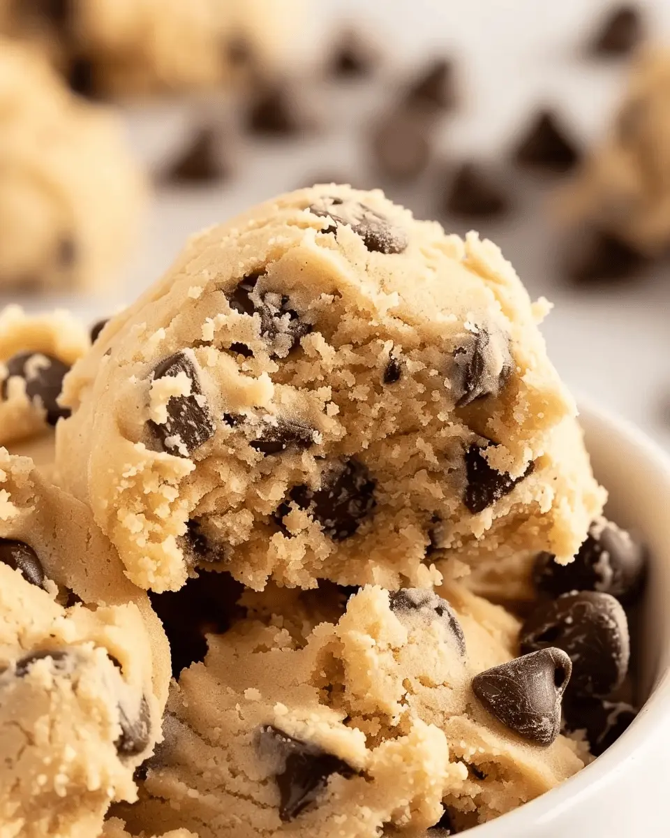 Edible Chocolate Chip Cookie Dough Recipe: A Deliciously Safe Treat