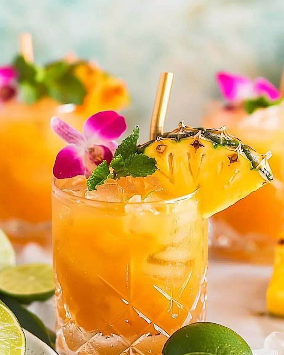 Pineapple Mango Rum Punch Recipe That’s Sweet and Stunning to Sip