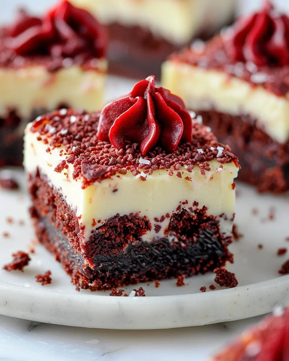 Red Velvet Cheesecake Brownies: Irresistibly Fudgy Delight