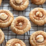 Eggnog Snickerdoodle Thumbprint Cookies