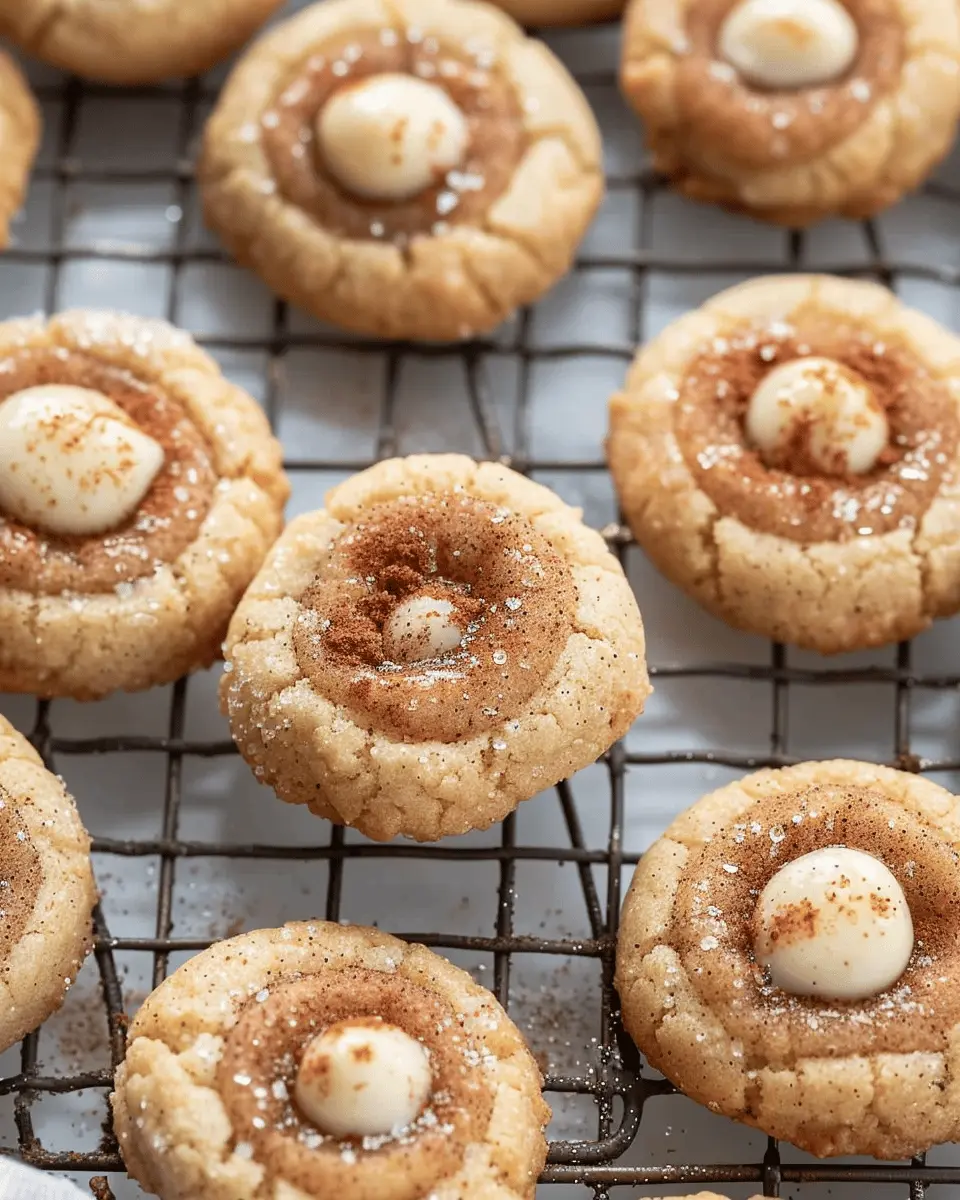 Eggnog Snickerdoodle Thumbprint Cookies: The Best Holiday Treat