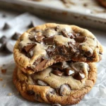 Ultra Thick Bakery Style Chocolate Chip Cookies – Crispy Edges, Gooey Centers, and Loaded with Chocolate!