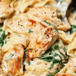 Chicken Spinach Alfredo