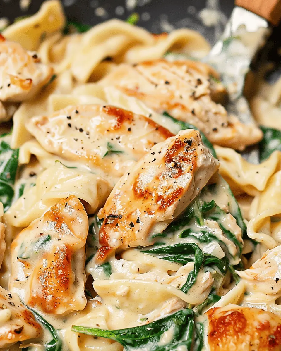 Chicken Spinach Alfredo Delight: A Creamy, Indulgent Twist