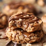 Peanut Butter Chocolate Caramel Cookies