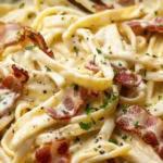 Creamy Bacon Pasta (easy & delicious!)
