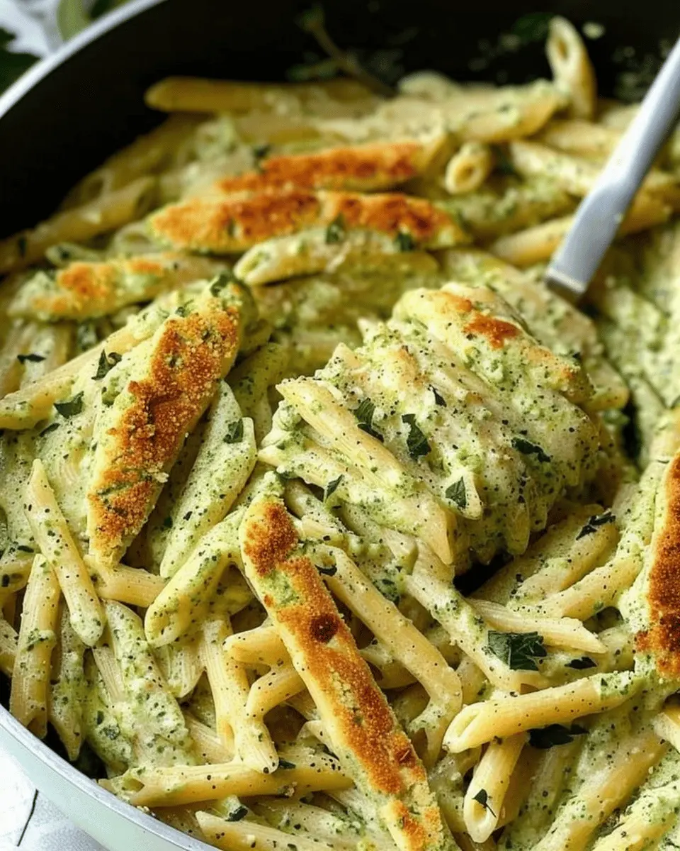 Creamy Pesto Sauce Pasta: Best Easy One Pot Recipe with Turkey Bacon