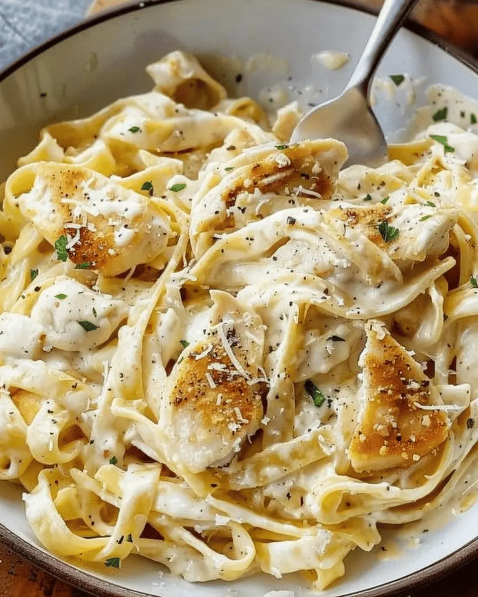 Chicken Fettuccine Alfredo: Easy Comfort Food with Turkey Bacon Twist