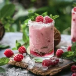 Raspberry Coconut Mojito