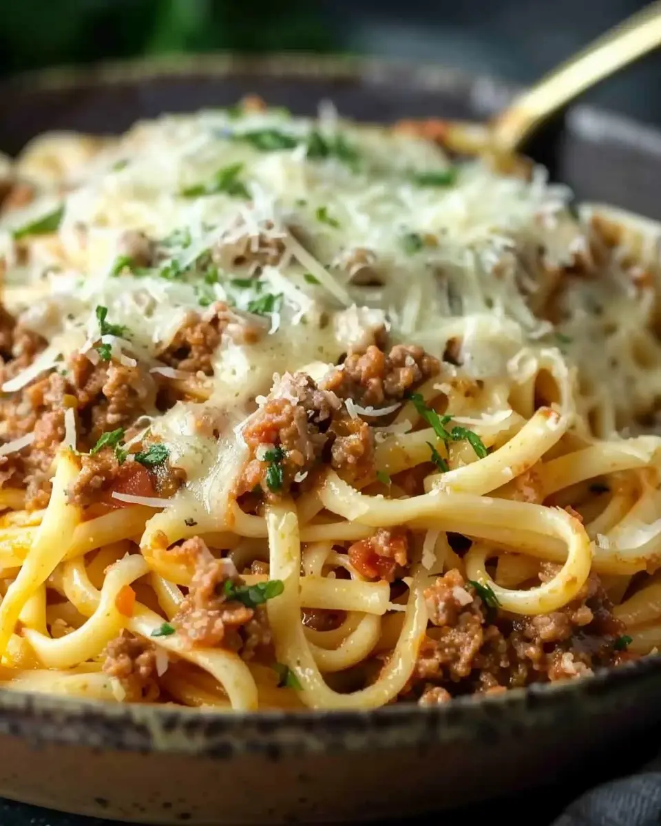 White Bolognese Sauce with Turkey Bacon: A Creamy Delight