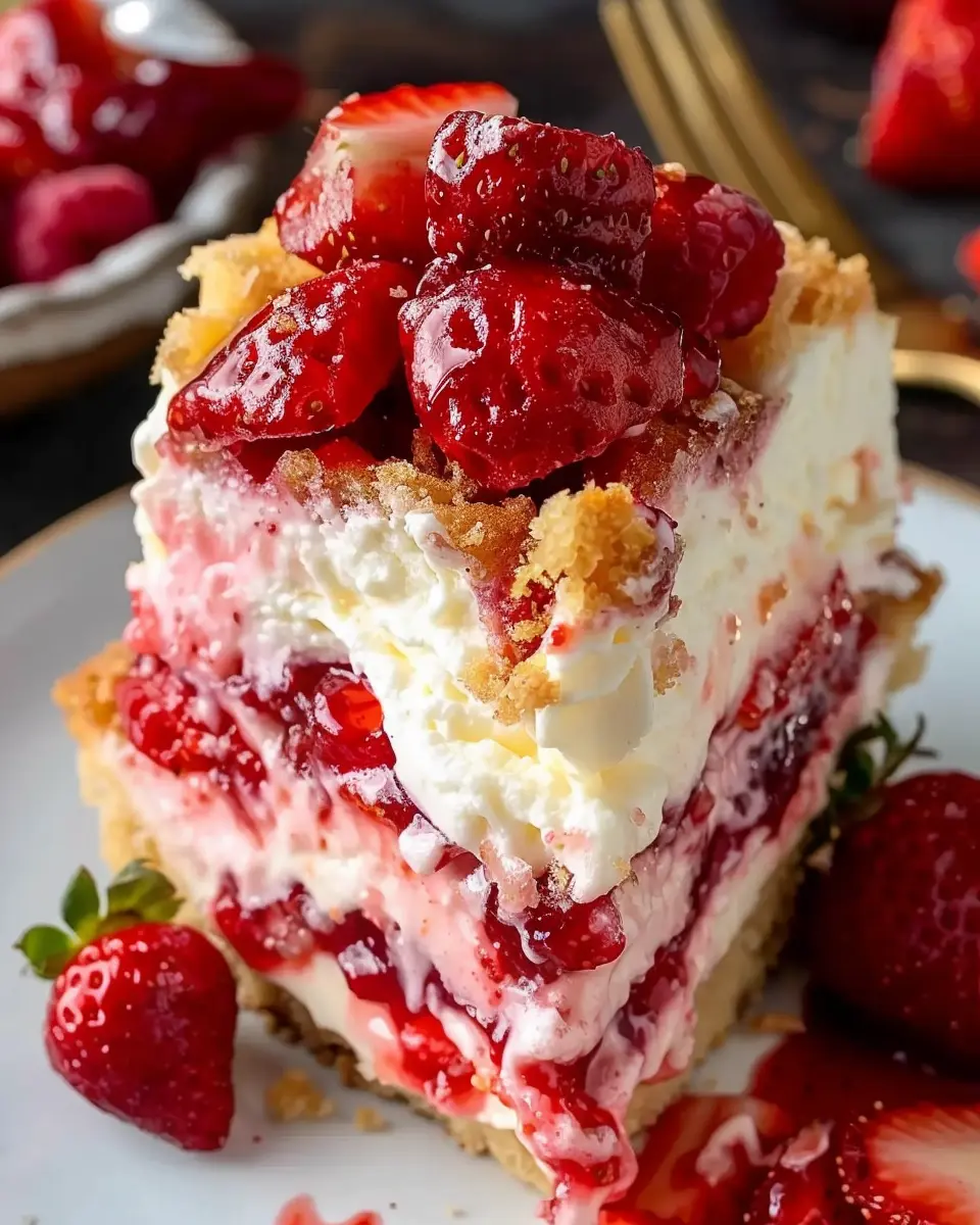 Strawberry Cheesecake Dump Cake Recipe: Easy and Indulgent Treat