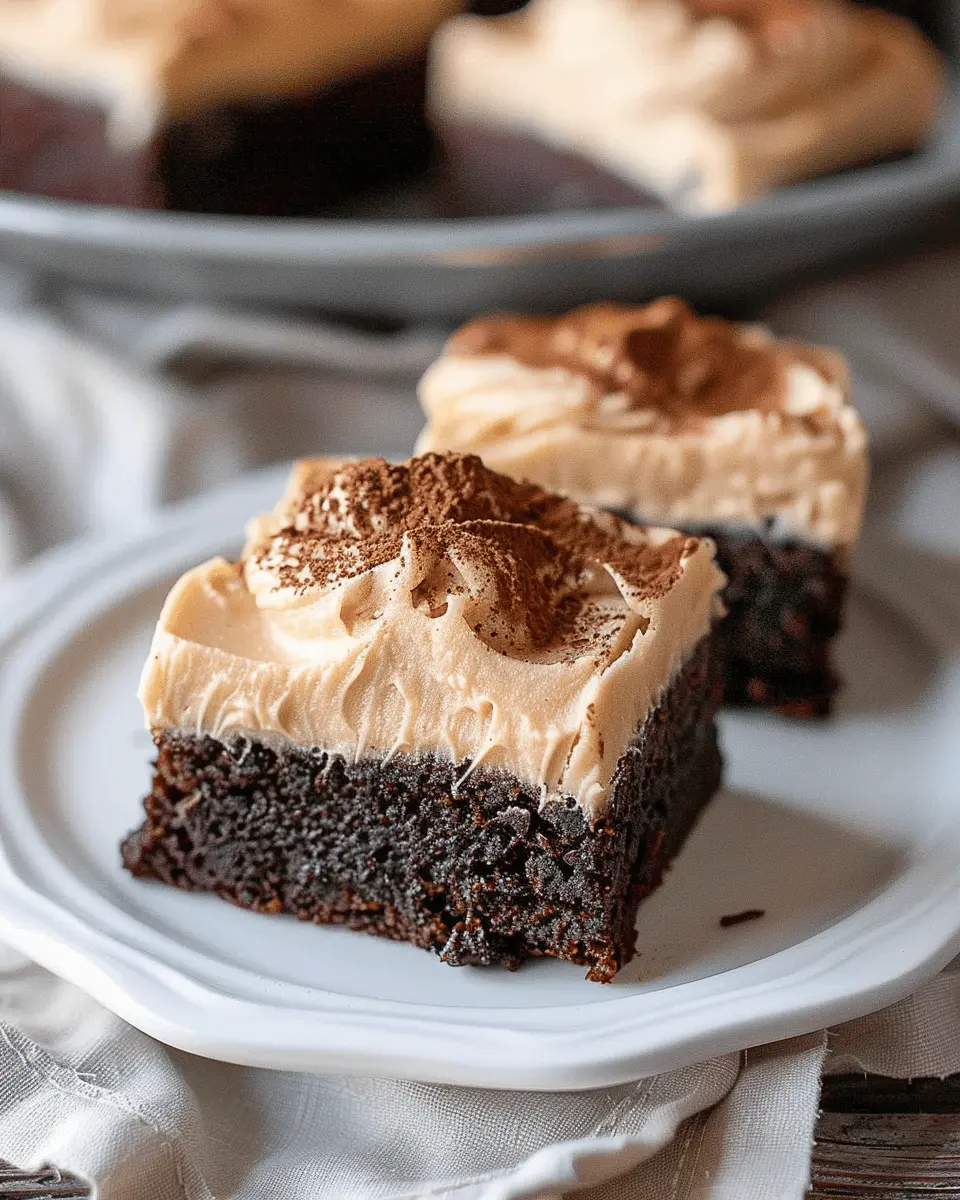 Frosted Coffee Brownies: Indulgent Treat for Coffee Lovers