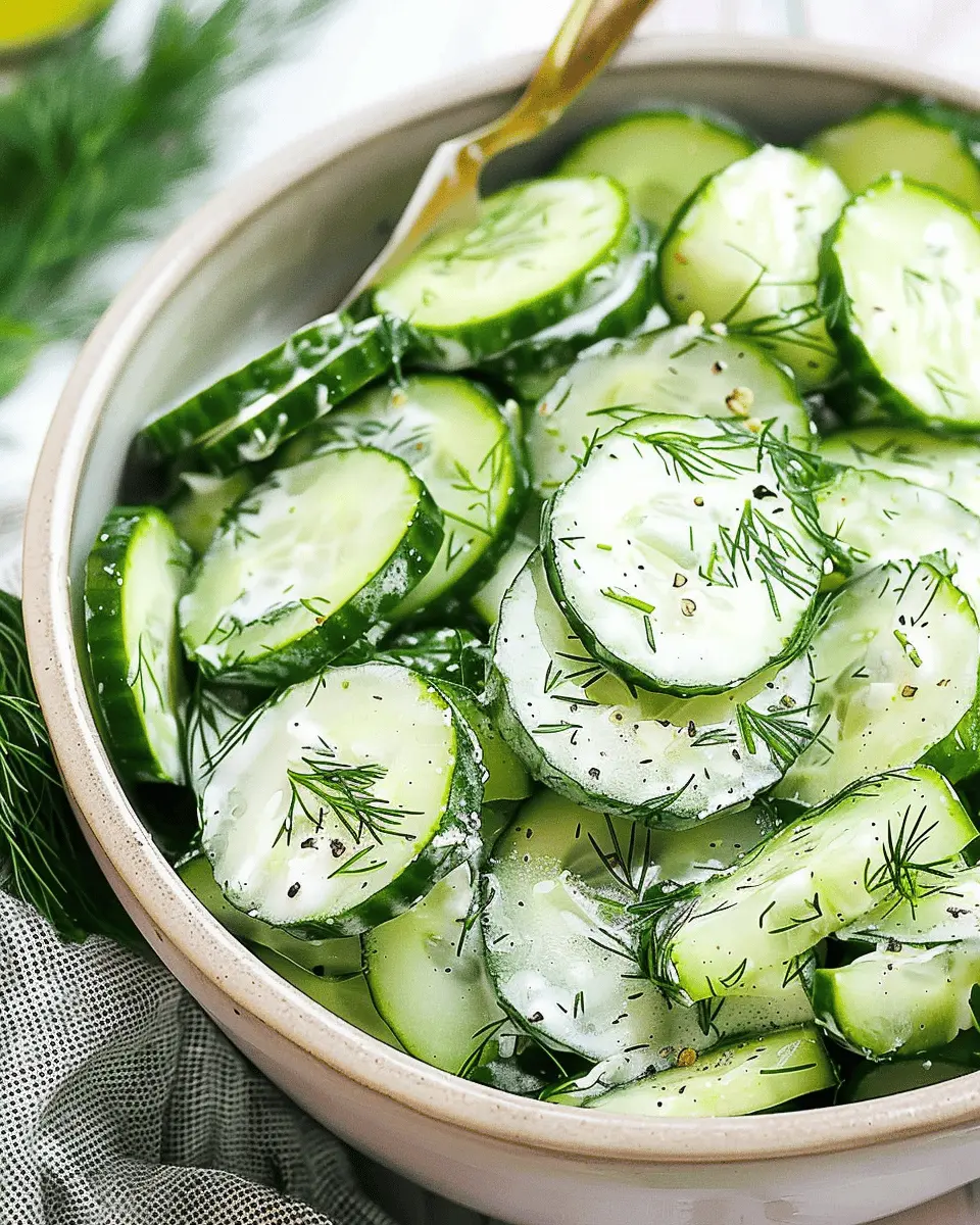 Cucumber Dill Salad: Easy Refreshing Twist for Summer Meals