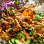 Chicken Satay – Spring Roll Bowls: Bold Flavor Meets Fresh Simplicity