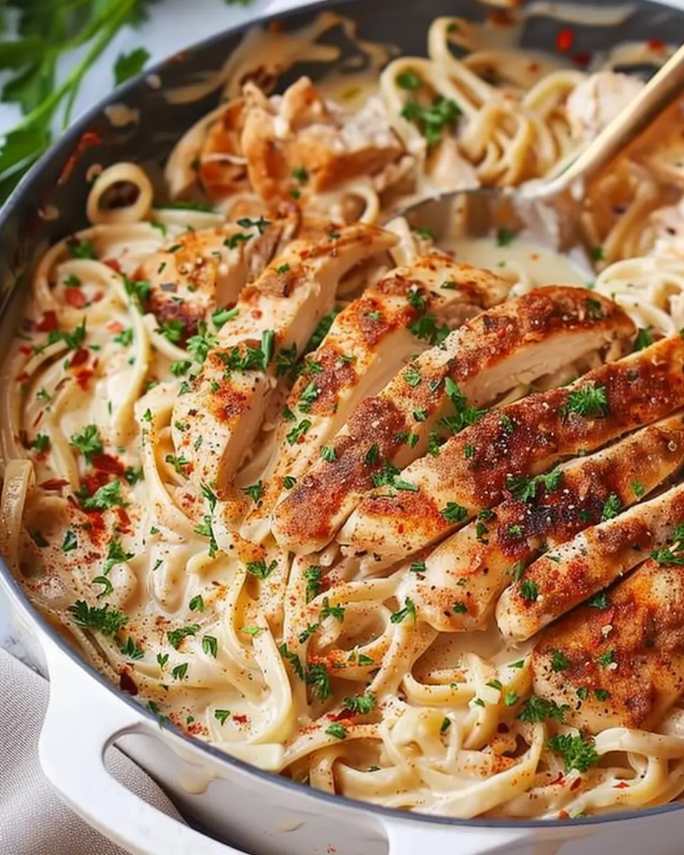 Cajun Chicken Alfredo: A Creamy Indulgence with Turkey Bacon