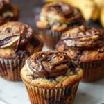Nutella Banana Swirl Muffins
