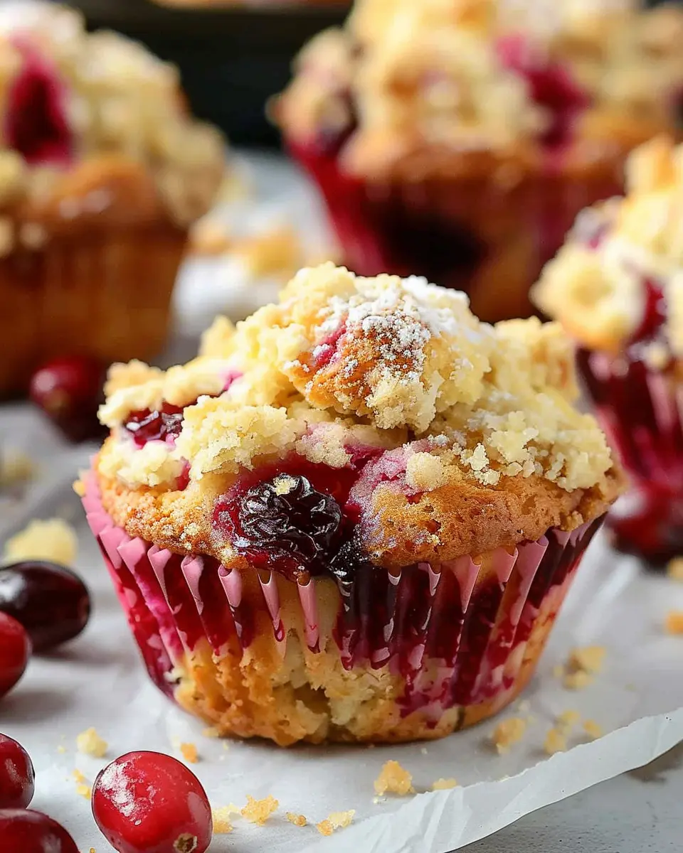 Cranberry Orange Muffins: Easy Recipe with Irresistible Streusel Topping