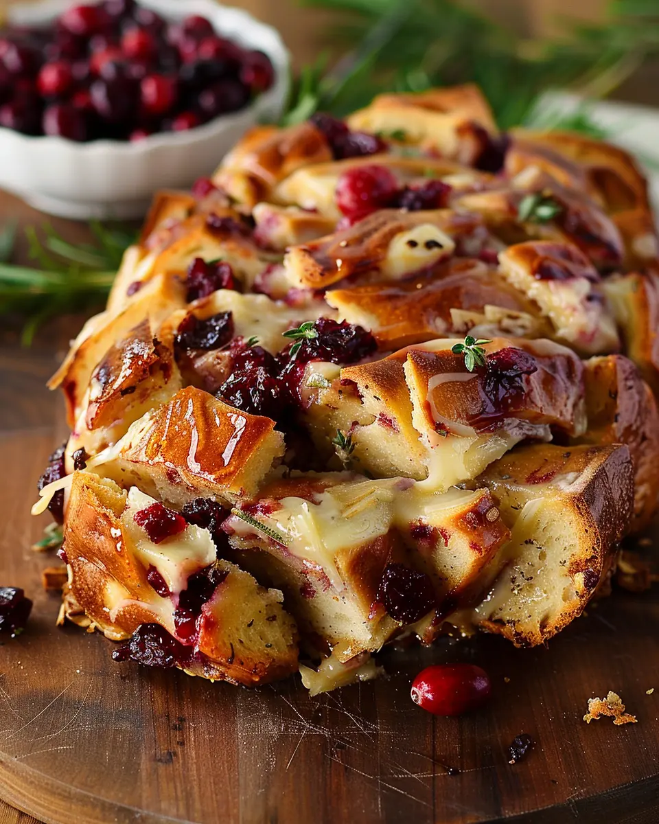 Cranberry Brie Pull-Apart Bread: Easy Comfort Food Delight