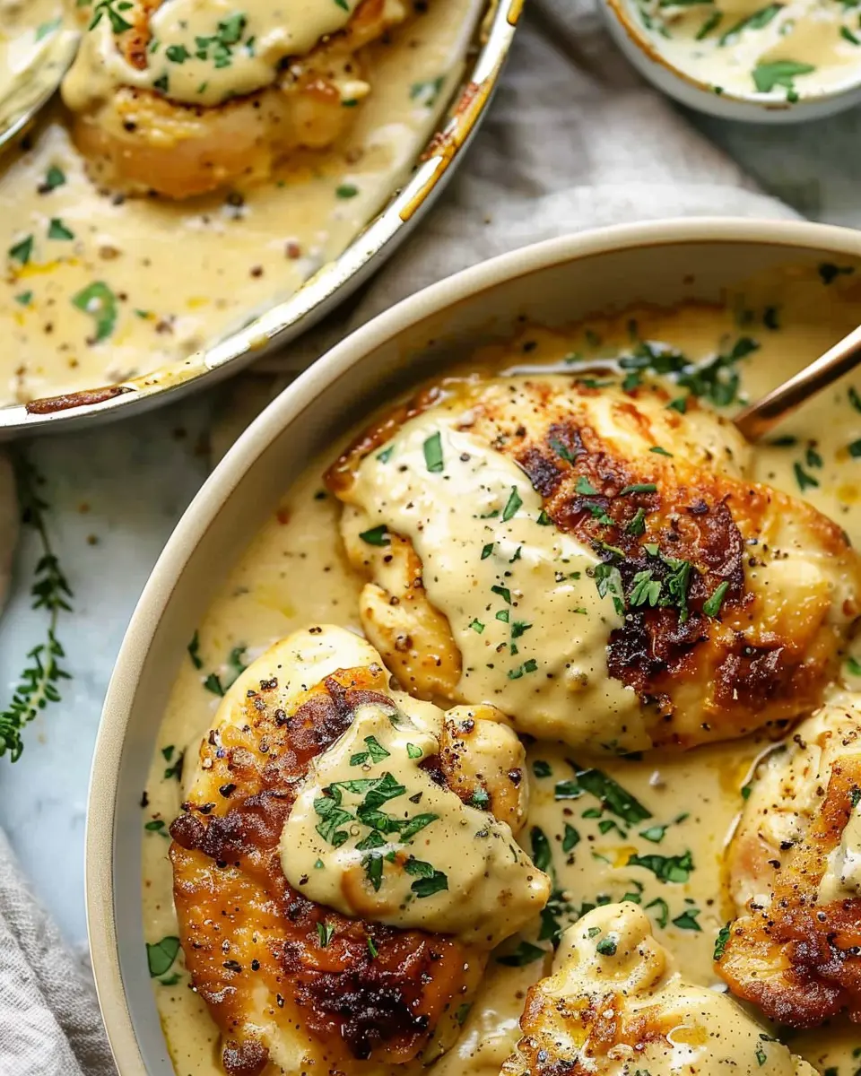 French Chicken with Creamy Mustard-White Sauce That’s Irresistibly Easy