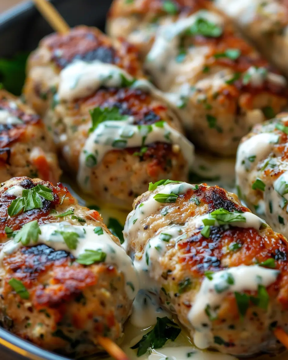 Chicken Kofta with Garlic Yogurt Sauce: A Juicy Must-Try Recipe