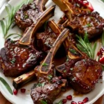 Fancy Pomegranate Lamb Chops