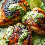 Best Peruvian Chicken with Creamy Green Sauce Recipe