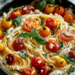 Roasted Tomato and Garlic Ricotta Pasta