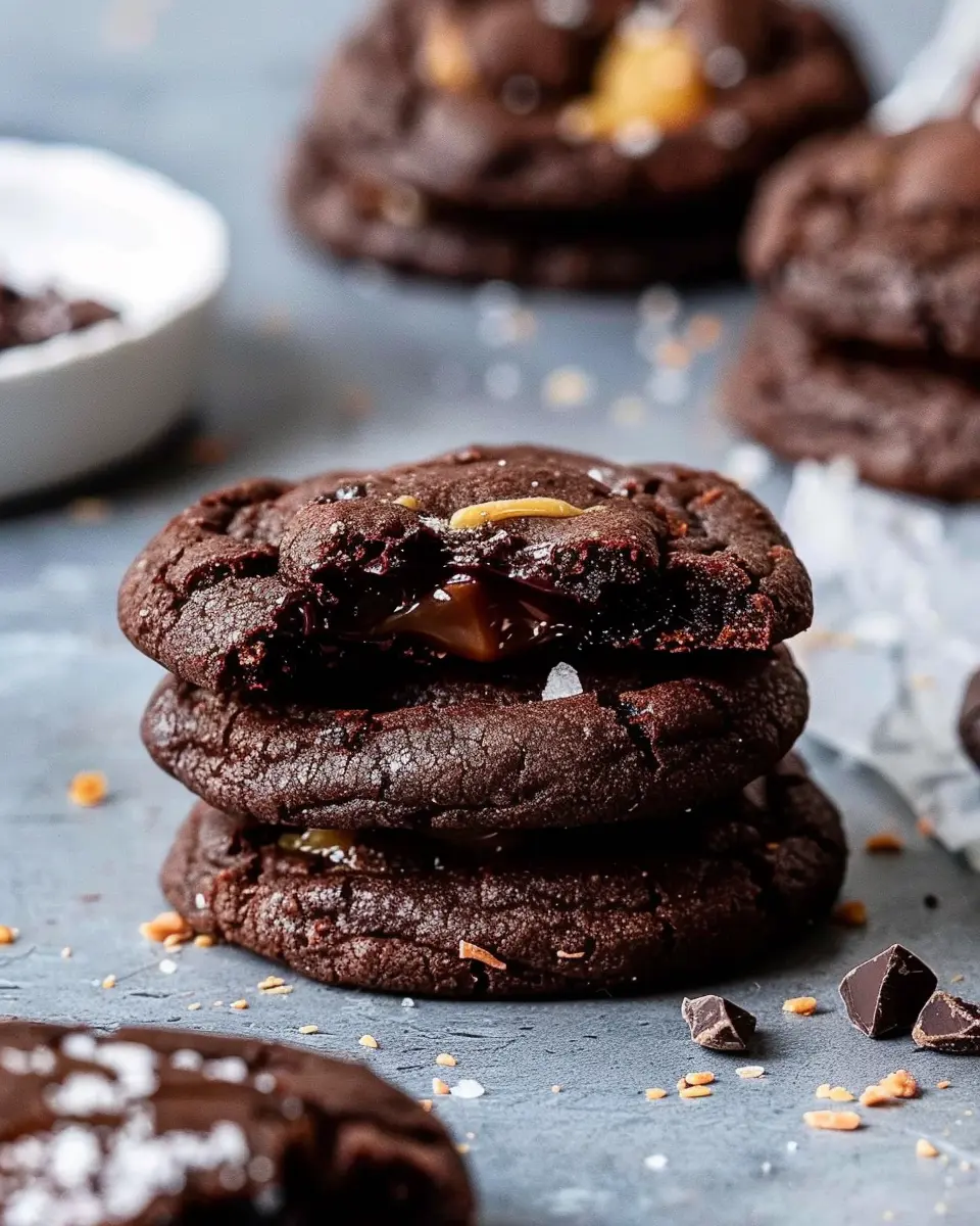 Salted Caramel Dark Chocolate Cookies: The Best Homemade Treats