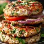 Greek Chicken Burgers