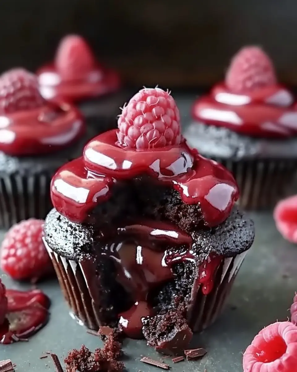 Decadent Raspberry Chocolate Lava Cupcakes You’ll Adore Today