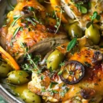 Herb Roasted Chicken with Warm Olives and Citrus