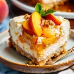 Peach Cobbler Cheesecake