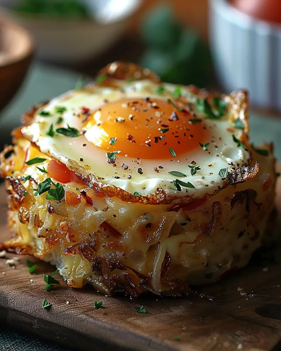 Baked Eggs Napoleon: Easy &amp; Delicious Brunch with Turkey Bacon