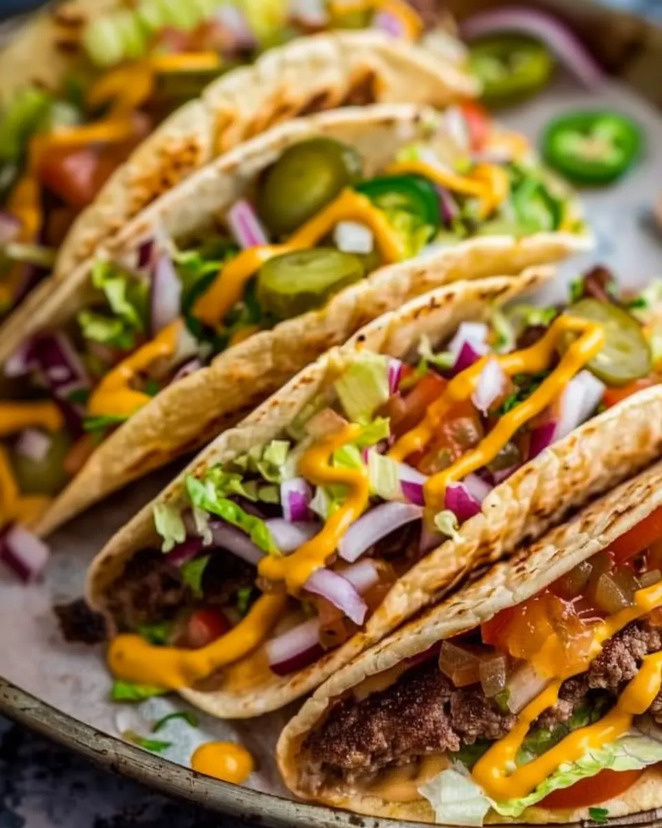 Smash Burger Tacos: Juicy Flavors With Turkey Bacon Twist