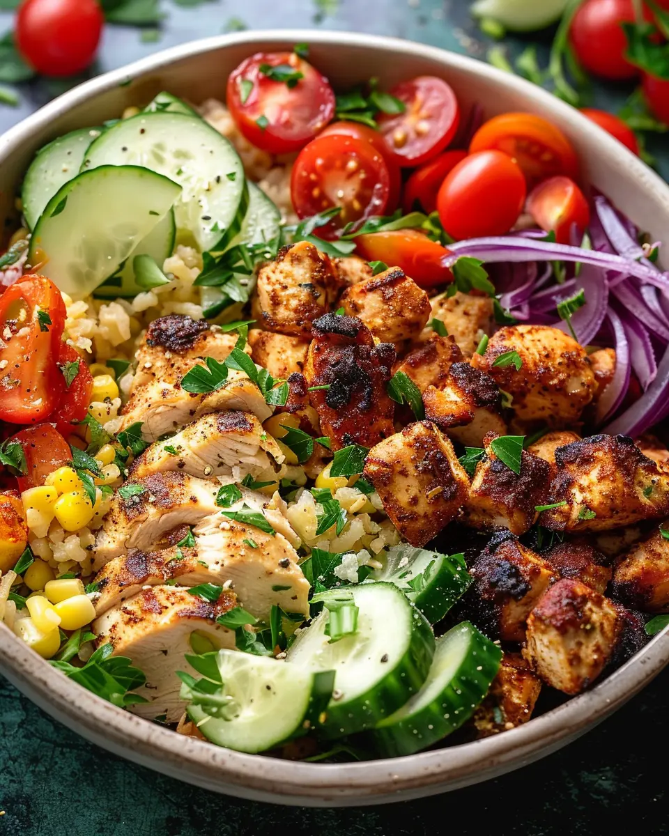 Mediterranean Chicken Bowl: Easy & Flavorful Weeknight Delight