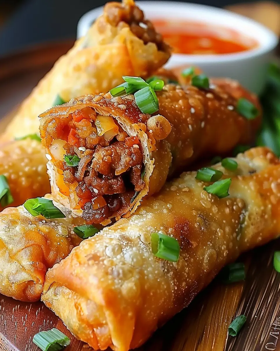 Voodoo Egg Rolls: Indulgent Rolls with Turkey Bacon and Chicken Ham