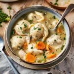 Hearty Dairy-Free Chicken Dumpling Soup