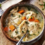 Hearty Dairy-Free Chicken Dumpling Soup