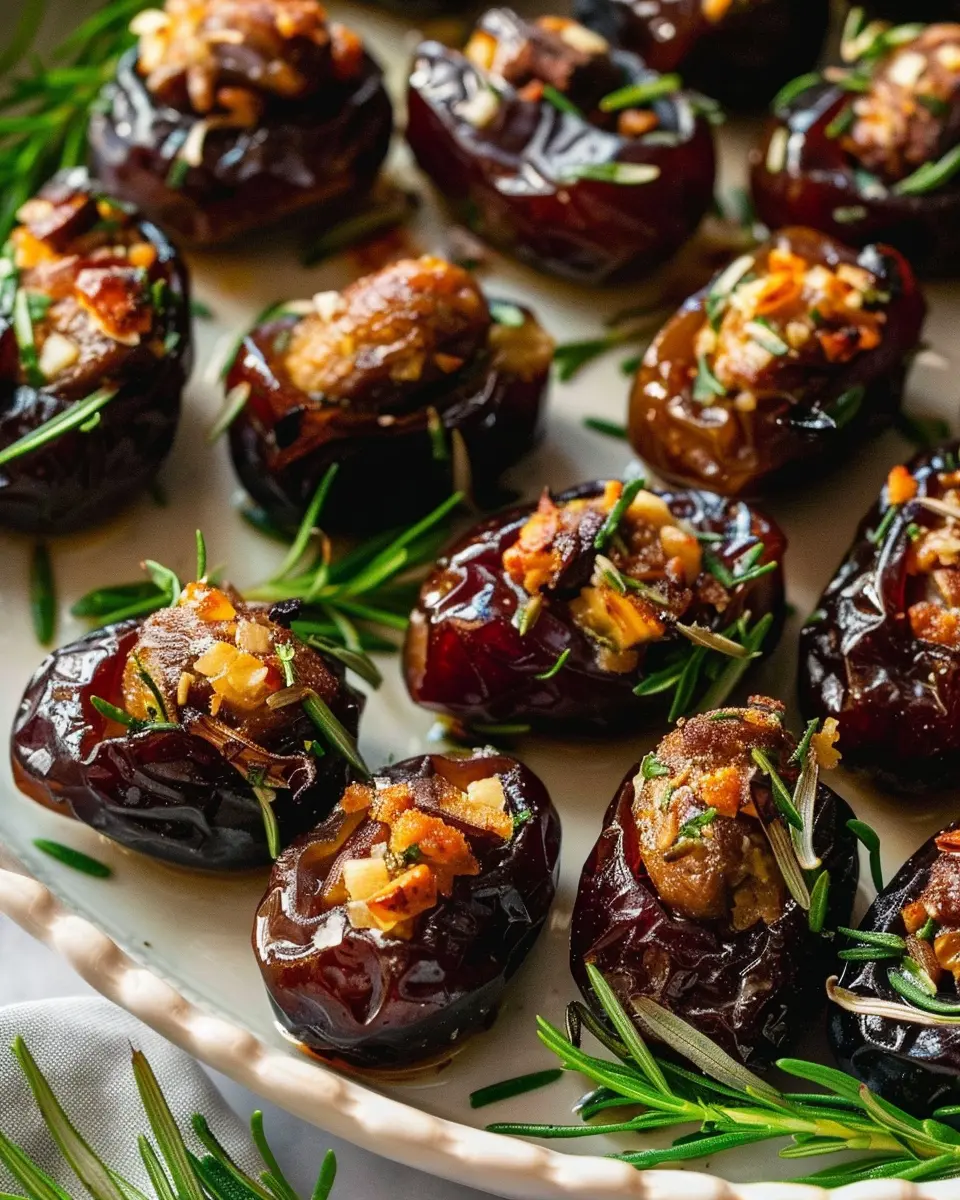 Roasted Stuffed Dates: Easy Turkey Bacon and Chicken Ham Delights