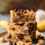 4 Ingredient Peanut Butter Banana Bars