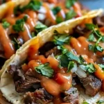 Garlic Butter Honey BBQ Beef Tacos