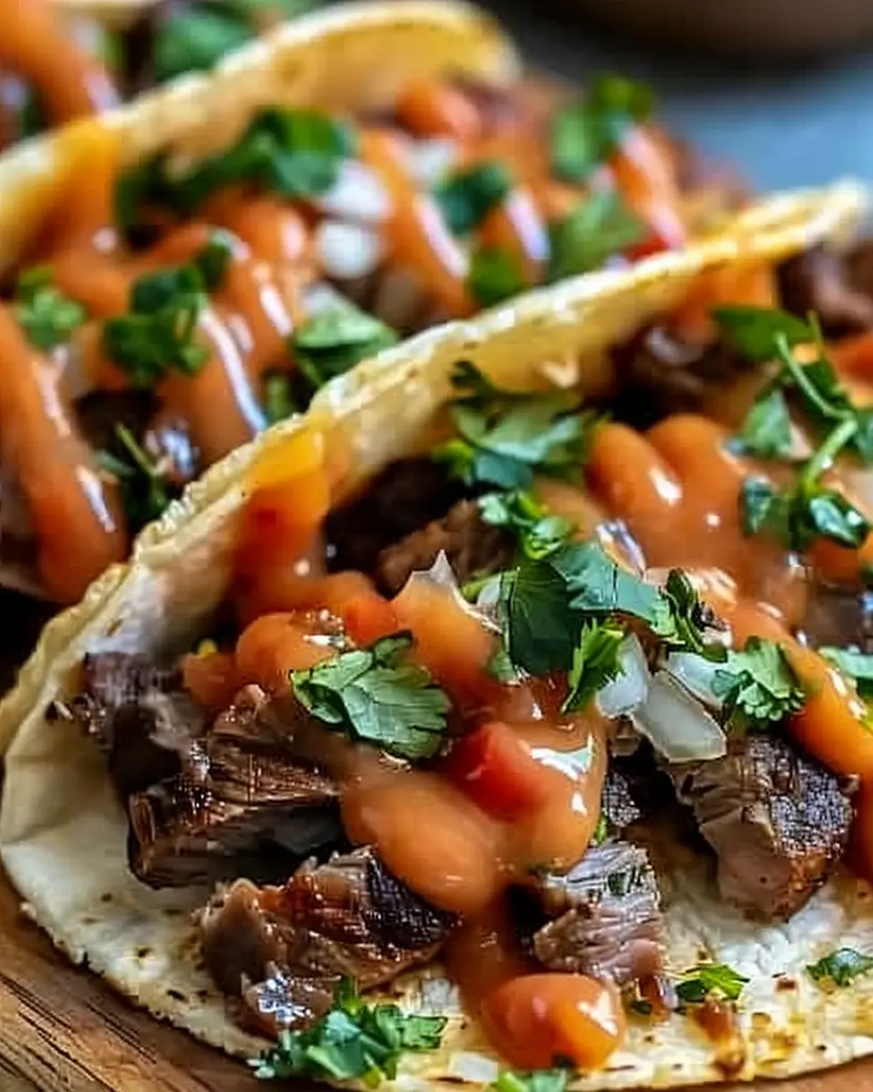 Garlic Butter Honey BBQ Beef Tacos: Juicy Delights for Dinner