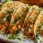 Dill Pickle Ranch Smash Chicken Tacos with Crispy Cheese Delight