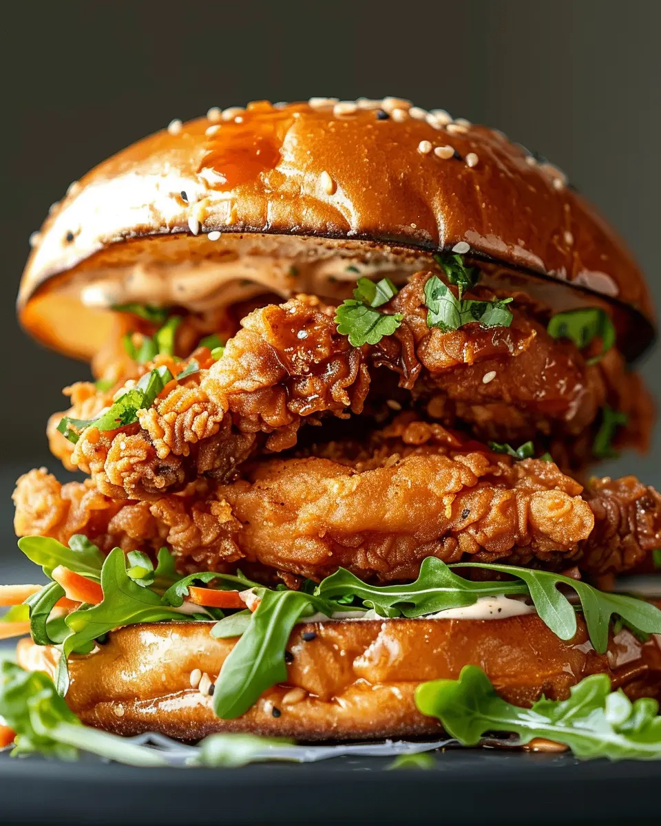 Thai Fried Chicken Sandwich Recipe: Indulgent Flavor-Packed Delight