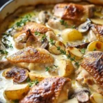 Hearty French Chicken Casserole a la Normande for Cozy Nights